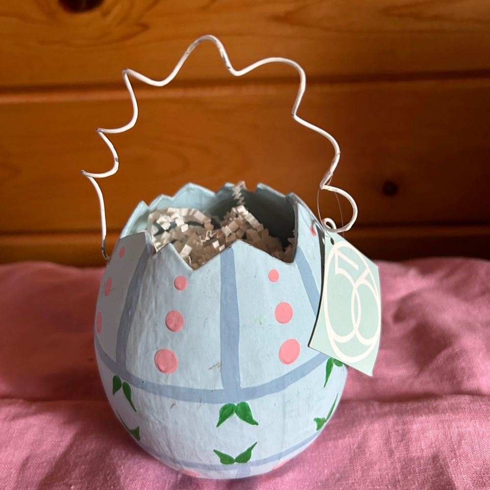 Department 56 Decorative Blue Egg 🥚Basket